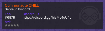 Communauté CHILL - Serveur Discord