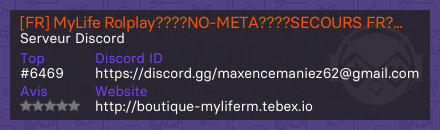 [FR] MyLife Rolplay????NO-META????SECOURS FR????V4