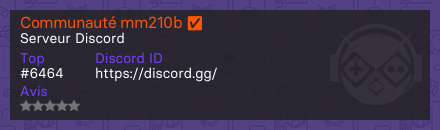 Communauté mm210b ✅