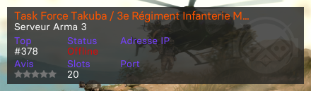 Task Force Takuba / 3e Régiment Infanterie Marine (3 RIMA) - Serveur Arma 3