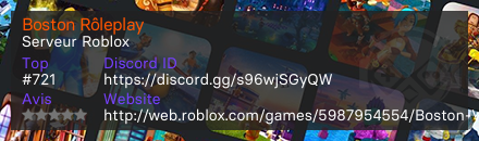 Boston Rôleplay - Serveur Roblox