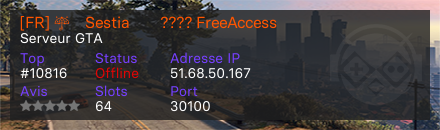 [FR] ☔・Sestia  →  ???? FreeAccess  