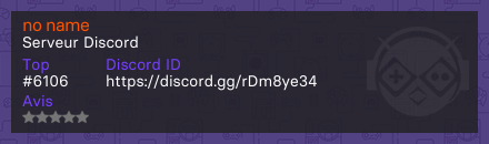 no name - Serveur Discord