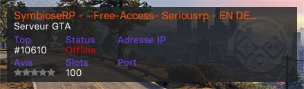 SymbioseRP - - Free-Access- Seriousrp - EN DEVELOPPEMENT