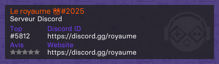 Le royaume 👑#2025