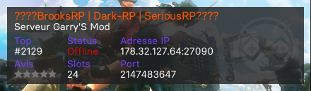 ????BrooksRP | Dark-RP | SeriousRP????