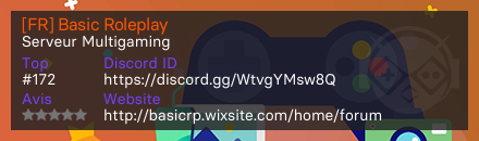 [FR] Basic Roleplay - Serveur Multigaming