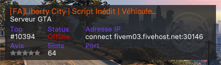 [FA]Liberty City | Script Inédit | Véhicule de Liberty | Recrutement ON - Serveur GTA