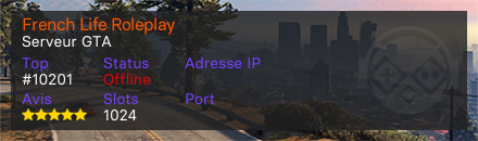 French Life Roleplay - Serveur GTA