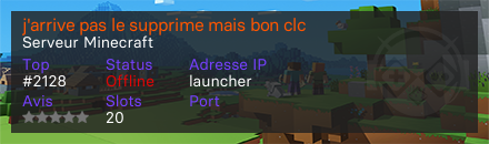 j'arrive pas le supprime mais bon clc