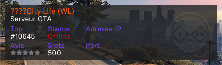 ????City Life (WL) - Serveur GTA