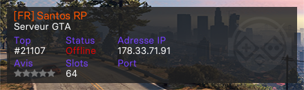 [FR] Santos RP - Serveur GTA