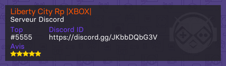 Liberty City Rp |XBOX| - Serveur Discord