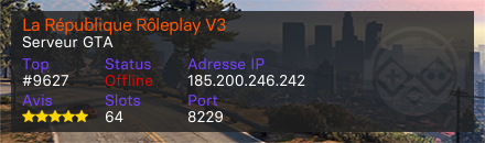 La République Rôleplay V3