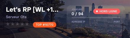 Let's RP [WL +17] | BASE US | MEILLEUR LEGAL AMBIANCE | DES DETAILS UNIQUE | BIENVEILLANT DEBUTANT
