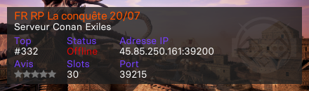 FR RP La conquête 20/07