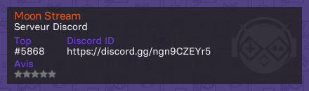 Moon Stream - Serveur Discord