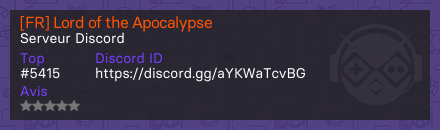 [FR] Lord of the Apocalypse
