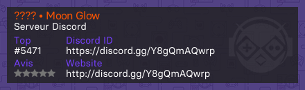 ???? • Moon Glow - Serveur Discord