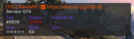 [FR] | RandaRP |✅ https://discord.gg/dqDcVj5kr8 ✅ | - Serveur GTA