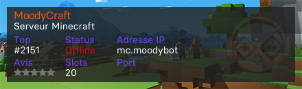 MoodyCraft - Serveur Minecraft