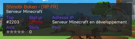 Shinobi Boken - [RP FR] - Serveur Minecraft