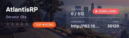 AtlantisRP - Serveur GTA
