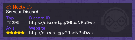 ☁ Nocty ☁ - Serveur Discord