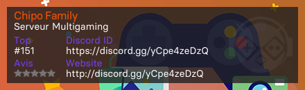 Chipo Family - Serveur Multigaming