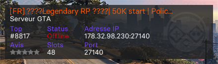 [FR] ????Legendary RP ????| 50K start | Police US
