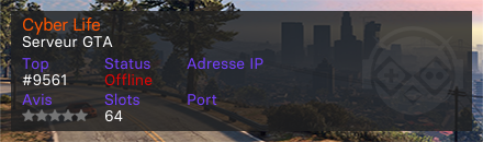 Cyber Life - Serveur GTA