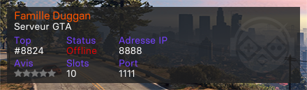 Famille Duggan  - Serveur GTA