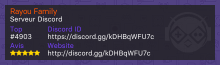 Rayou Family - Serveur Discord