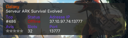 Galaxy - Serveur ARK Survival Evolved