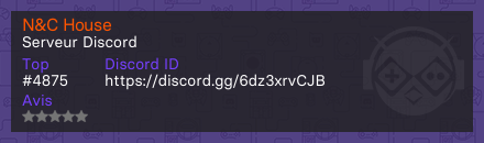N&C House - Serveur Discord