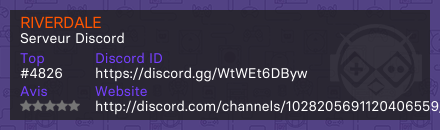 RIVERDALE - Serveur Discord
