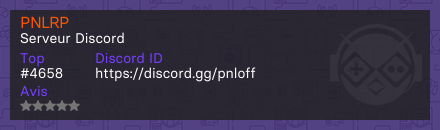 PNLRP  - Serveur Discord