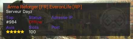  Arma Reforger [FR] EveronLife [RP]