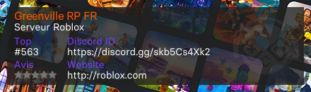 Greenville RP FR - Serveur Roblox