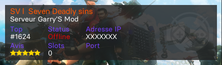 SV l  Seven Deadly sins - Serveur Garry's mod
