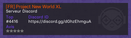 [FR] Project New World XL