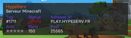 HypeServ - Serveur Minecraft