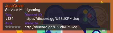 JustCrack - Serveur Multigaming