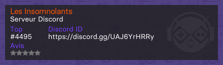 Les Insomnolants - Serveur Discord