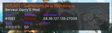 [ATLAS] L'Avènement de la République - Serveur Garry's mod