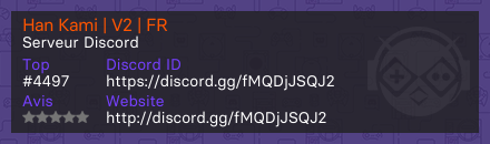 Han Kami | V2 | FR - Serveur Discord