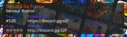 Secours De France - Serveur Roblox