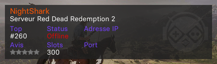 NightShark - Serveur Red Dead Redemption 2