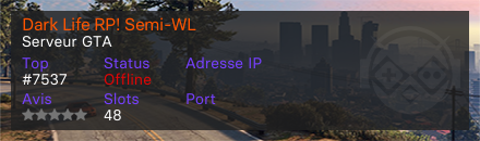 Dark Life RP! Semi-WL