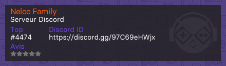 Neloo Family - Serveur Discord